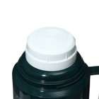 Термос 1 л, со стеклянной колбой, сохраняет тепло 8 ч, 12 х 28 см, зеленый - фото 23721411