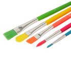 Набор кистей Синтетика 5 штук ЗХК "Я - Художник!" (круглые №:3,8; плоская №12; скошенная №8; плоская №8) - фото 21093432