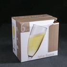 Набор бокалов для шампанского «Радуга», 190 мл, 6 шт, цвет янтарь - Фото 3