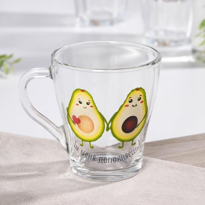 Набор кружек «Авокадо», 250 мл, 2 шт, рисунок МИКС - фото 114591968