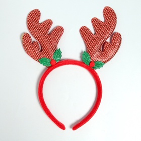 Ободок новогодний карнавальный «Рога», цвета МИКС