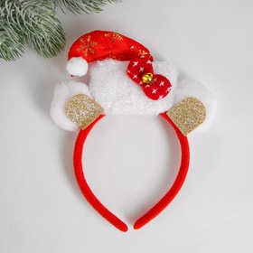 Ободок новогодний карнавальный «Колпак», с ушками