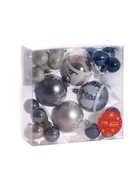 Ёлочные игрушки «Морозное утро», шары новогодние, d=3 см, d=6 см, набор 32 шт., МИКС - Фото 16