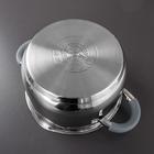 УЦЕНКА Кастрюля Magistro Tefida, 4.6 л, крышка-дуршлаг, носик для слива, капсульное дно, силиконовые ручки 5202554