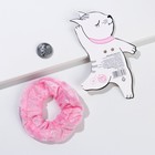 Резинка для волос и значок «Бархат», зайка - Фото 5