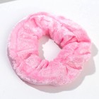 Резинка для волос и значок «Бархат», зайка - фото 68046979