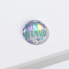 Резинка для волос и значок «Бархат», русалка - Фото 3