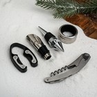 Подарочный набор для вина новогодний «Сказочная жизнь»: 5 предметов - Фото 6