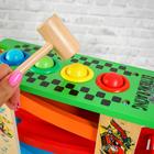 Автотрек 3в1 «Стучалка, гонки и боулинг», 32×14×29 см - Фото 2