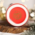 Ваза для цветов стекло новогодняя «Время праздника», красная, высота 13.7 см 5018937