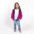 Ветровка детская, цвет малиновый, рост 110-116 см - фото 50942478
