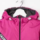 Ветровка детская, цвет малиновый, рост 110-116 см - фото 50942481