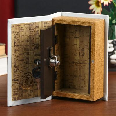 Шкатулка книга-сейф «Облигация на сумму 100 рублей», дерево, искусственная кожа, 17×11×5 см