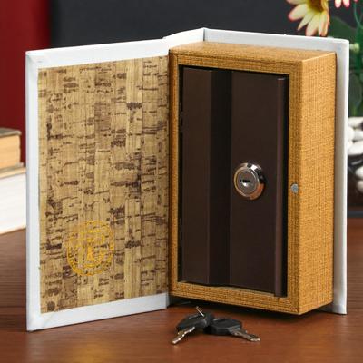 Шкатулка книга-сейф «Облигация на сумму 100 рублей», дерево, искусственная кожа, 17×11×5 см