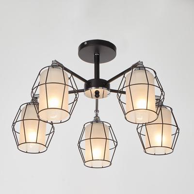 Люстра ГАЛЛОП «8357», 5хЕ27 60 Вт, чёрный