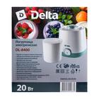 Йогуртница DELTA DL-8400, 20 Вт, 1 л, 1 ёмкость, пластик, бело-зелёная - Фото 7