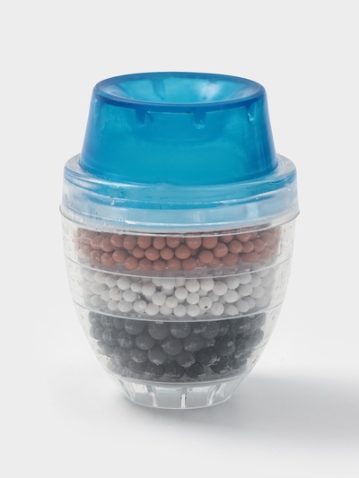 Фильтр для воды на кран Доляна «Тройной барьер», d=16-19 мм, на основе цеолита руды, активированного угля и сульфата кальция, МИКС