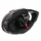 Шлем мото HIZER B6197-1, размер L, черный/красный - Фото 7