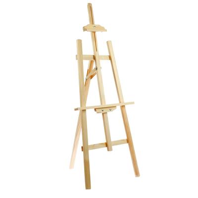 Мольберт тип «Лира», Calligrata №9, 113×50 см, планка с скользящей фиксацией, с бегунком, неокрашенное дерево