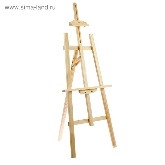 Мольберт тип «Лира», Calligrata №9, 113×50 см, планка с скользящей фиксацией, с бегунком, неокрашенное дерево - Фото 1