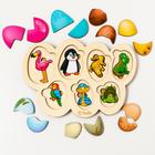 Рамка - вкладыш «Кто в яйце?», 14 деталей - Фото 2