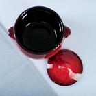 Горшок керамический для запекания "Пиканто" 0,65л / 12,5х11,5см, красный - фото 4309844