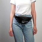 Сумка поясная "Цензура"", иск. кожа, черная - фото 24233789