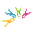 Прищепки пластиковые 7 см, разноцветные, 16 шт. - Фото 2