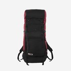 Рюкзак туристический, 80 л, отдел на шнурке, наружный карман, 2 боковых кармана, цвет чёрный/вишня - Фото 3