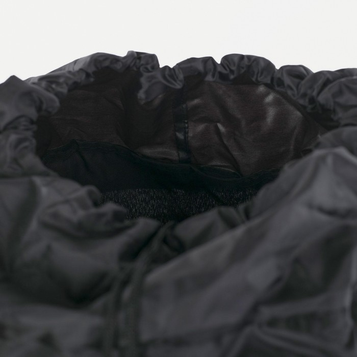 Рюкзак туристический, 80 л, отдел на шнурке, наружный карман, 2 боковых кармана, цвет чёрный/вишня - фото 1911463600