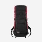 Рюкзак туристический, 90 л, отдел на шнурке, наружный карман, 2 боковые сетки, цвет чёрный/вишня - фото 3199739