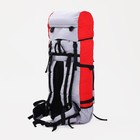 Рюкзак туристический, Taif, 90 л, отдел на шнурке, наружный карман, 2 боковые сетки, цвет серый/красный - Фото 2