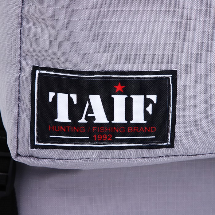 Рюкзак туристический, 90 л, отдел на шнурке, наружный карман, 2 боковые сетки, цвет серый/красный - фото 1911463610
