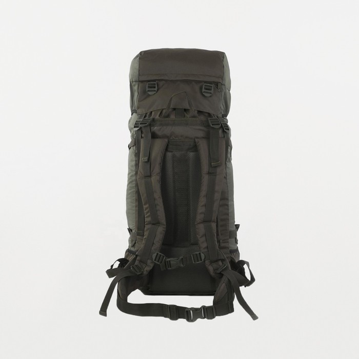Рюкзак туристический, 70 л, отдел на шнурке, наружный карман, 2 боковых кармана, цвет олива - фото 1911463618