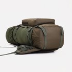 Рюкзак туристический, 80 л, отдел на шнурке, наружный карман, 2 боковых кармана, цвет олива - фото 6313728