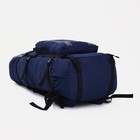 Рюкзак туристический, Taif, 80 л, отдел на шнурке, наружный карман, 2 боковые сетки, цвет синий/серый - Фото 5