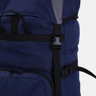 Рюкзак туристический, Taif, 80 л, отдел на шнурке, наружный карман, 2 боковые сетки, цвет синий/серый - Фото 7