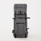 Рюкзак туристический, 120 л, отдел на шнурке, наружный карман, 2 боковых сетки, цвет серый - Фото 1