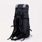 Рюкзак туристический, 120 л, отдел на шнурке, наружный карман, 2 боковых сетки, цвет серый - фото 6313752