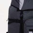 Рюкзак туристический, 120 л, отдел на шнурке, наружный карман, 2 боковых сетки, цвет серый - фото 6313754