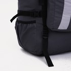 Рюкзак туристический, 120 л, отдел на шнурке, наружный карман, 2 боковых сетки, цвет серый - фото 6313755
