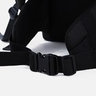 Рюкзак туристический, 90 л, отдел на шнурке, наружный карман, 2 боковых сетки, цвет чёрный/серый - Фото 4