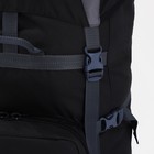 Рюкзак туристический, Taif, 90 л, отдел на шнурке, наружный карман, 2 боковых сетки, цвет чёрный/серый - Фото 6