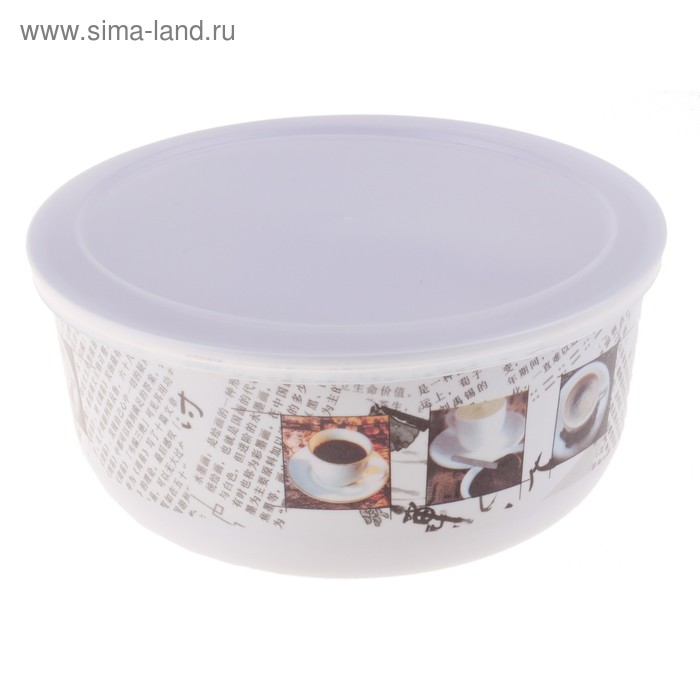 Контейнер пищевой с крышкой 1,4 л "Добрые вести", круглый - Фото 1