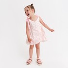 Сарафан для девочки KAFTAN «Зигзаги», размер 30 (98-104), цвет белый/розовый - Фото 4