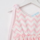 Платье для девочки KAFTAN «Зигзаги», размер 32 (110-116), цвет белый/розовый - Фото 8