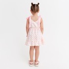 Сарафан для девочки KAFTAN «Зигзаги», размер 34 (122-128), цвет белый/розовый - Фото 3