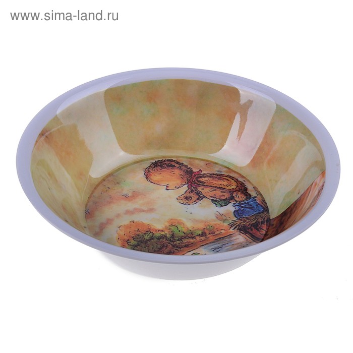 Тарелка глубокая «Мишутка с уточкой» 14,5×4,3 см - Фото 1