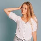 Кулон «Агат волосатый», цвет серый в золоте , длина 45см - Фото 3