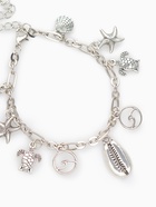 Браслет на ногу «Морские знаки» цвет серебро, L=22 см - Фото 3